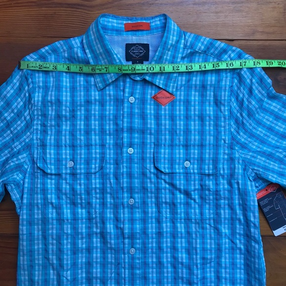 St. John's Bay Quick Dri Blue Button Down, NWT, S - Picture 8 of 15